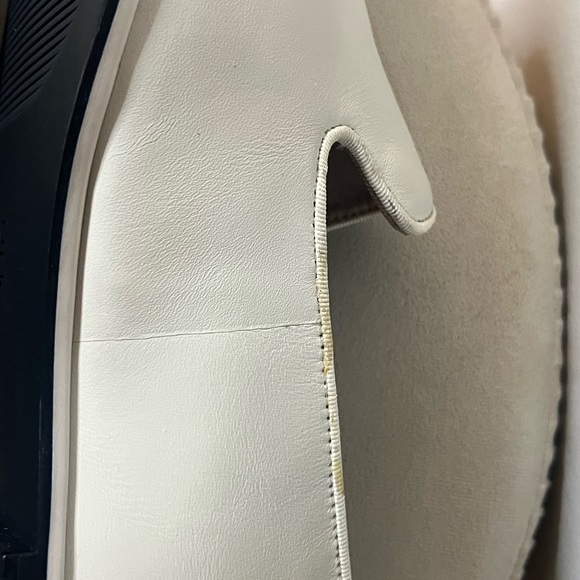 Naturalizer Effortless Satin Pearl Cream Leather Women's Loafers Comfort 12 WIDE - Picture 10 of 16